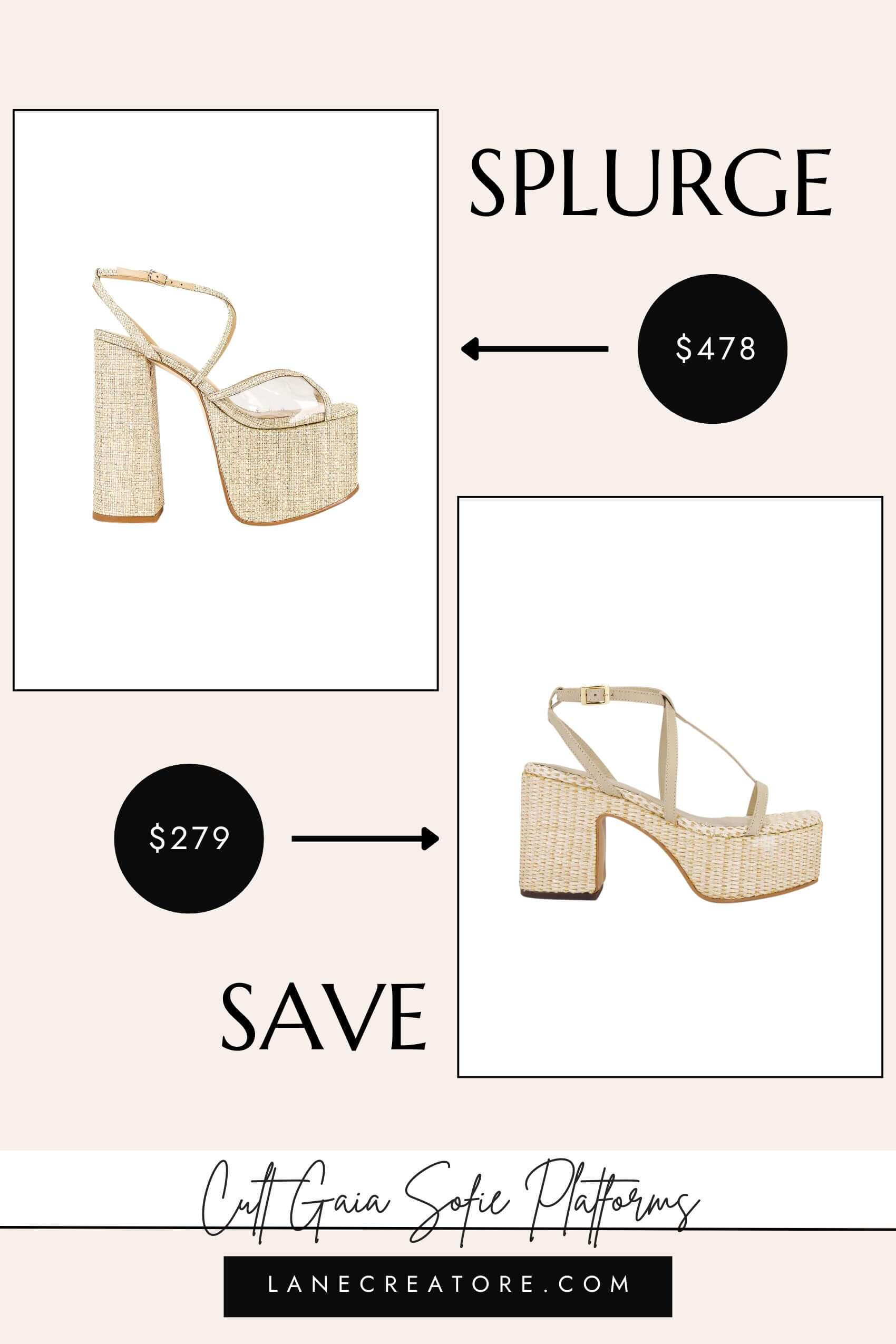 cult gaia sofie platform heel dupes