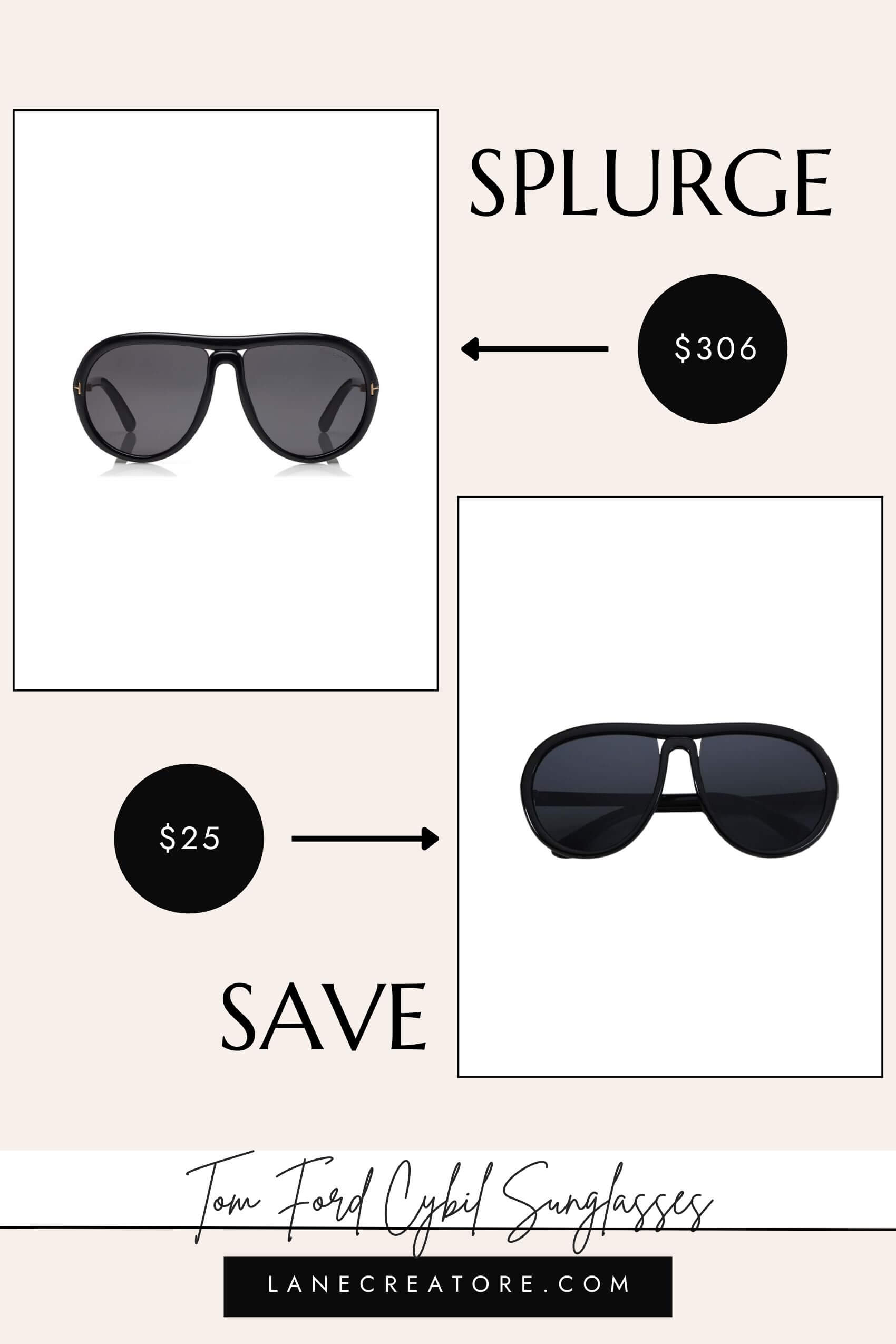 tom ford pilot sunglasses dupe