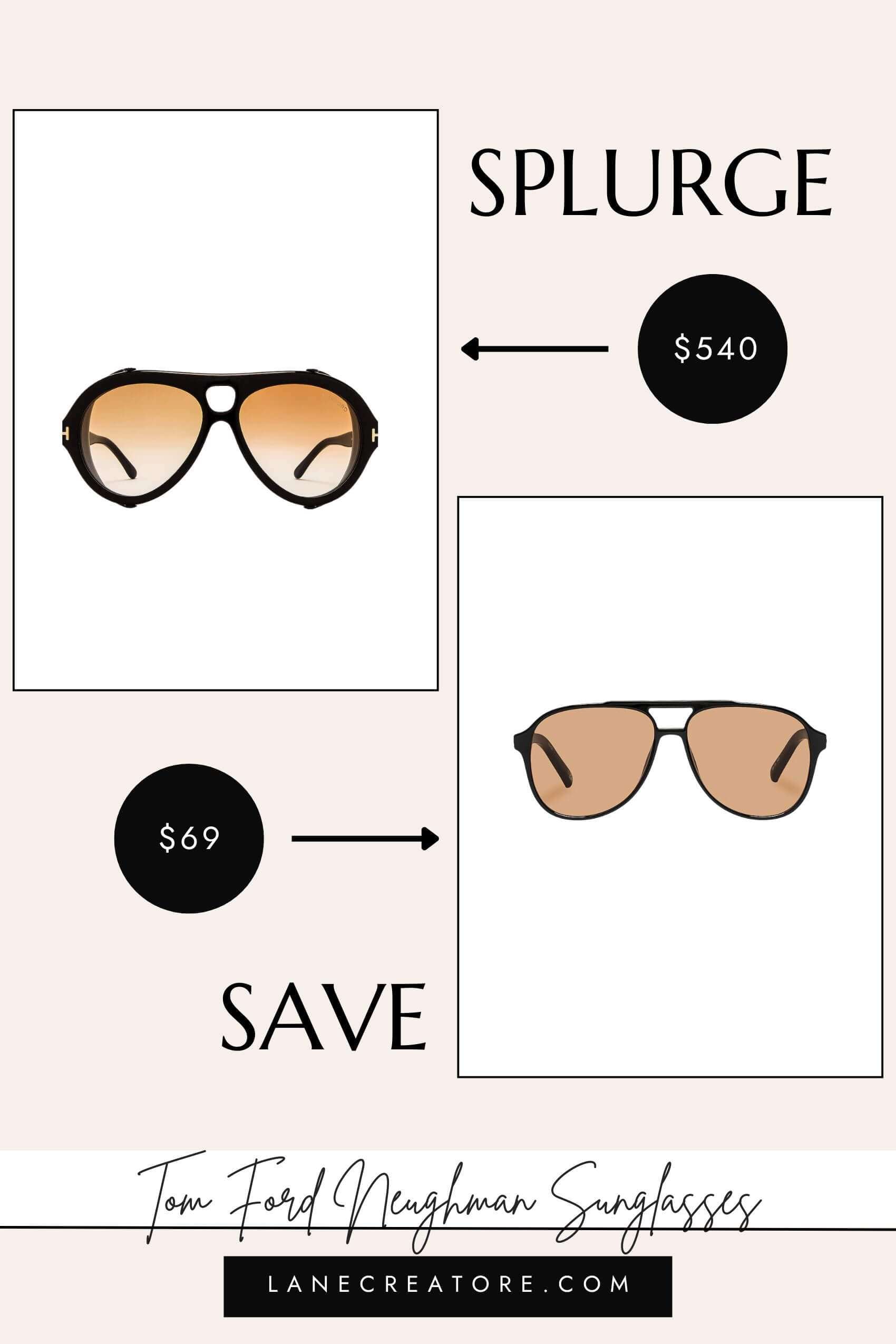tom ford neughman sunglasses dupe