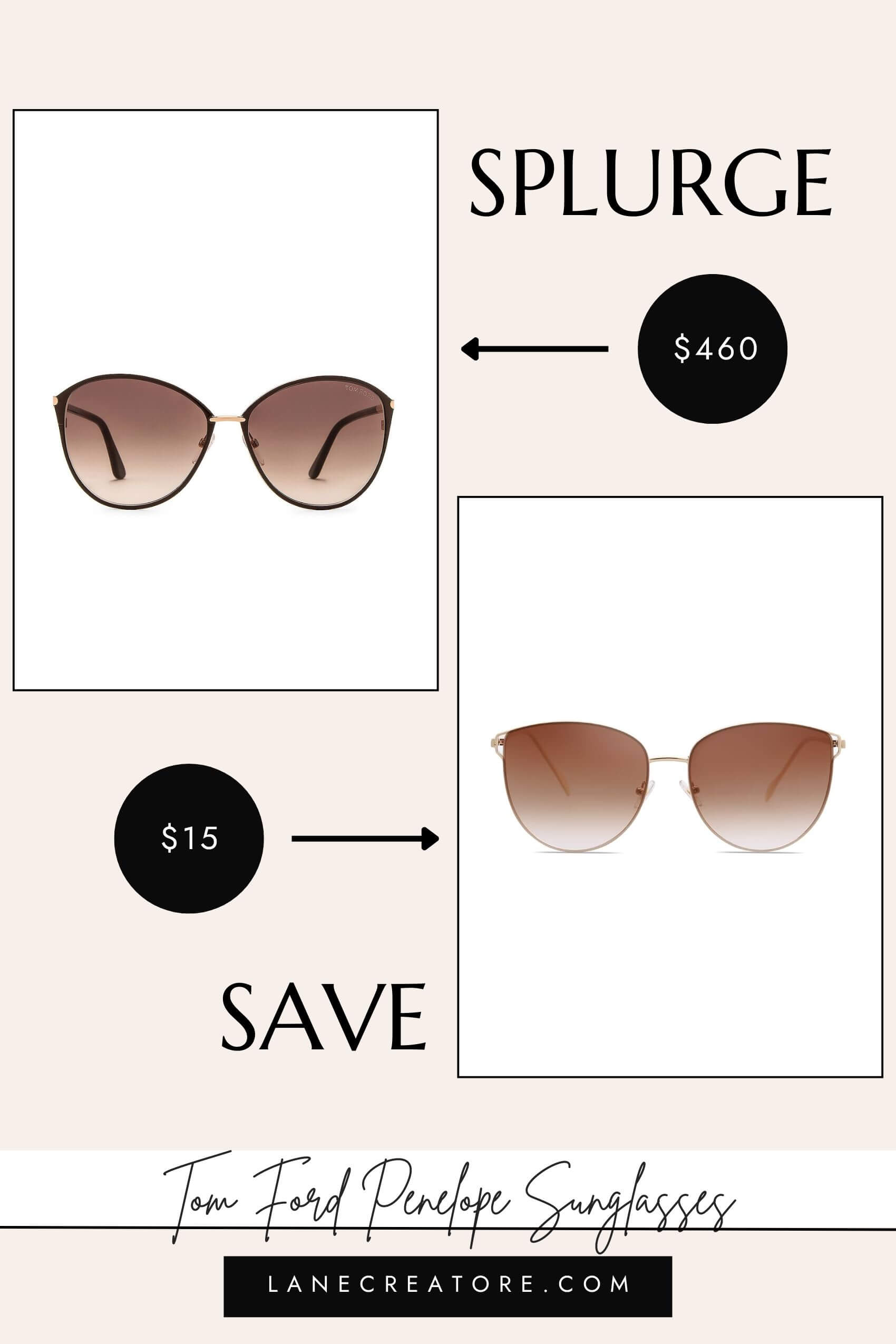 tom ford penelope sunglasses dupe