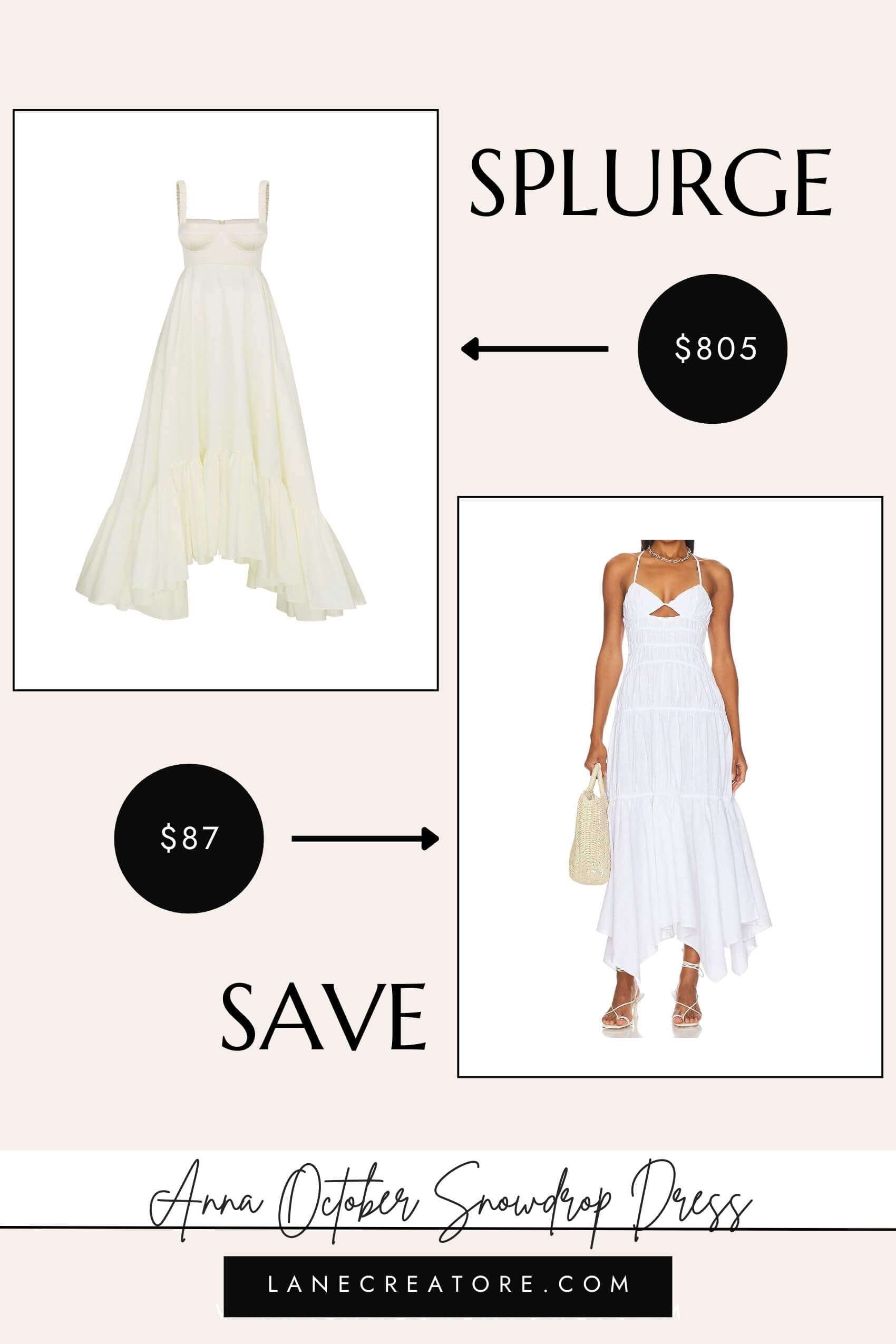 anna october snowdrop dress dupe