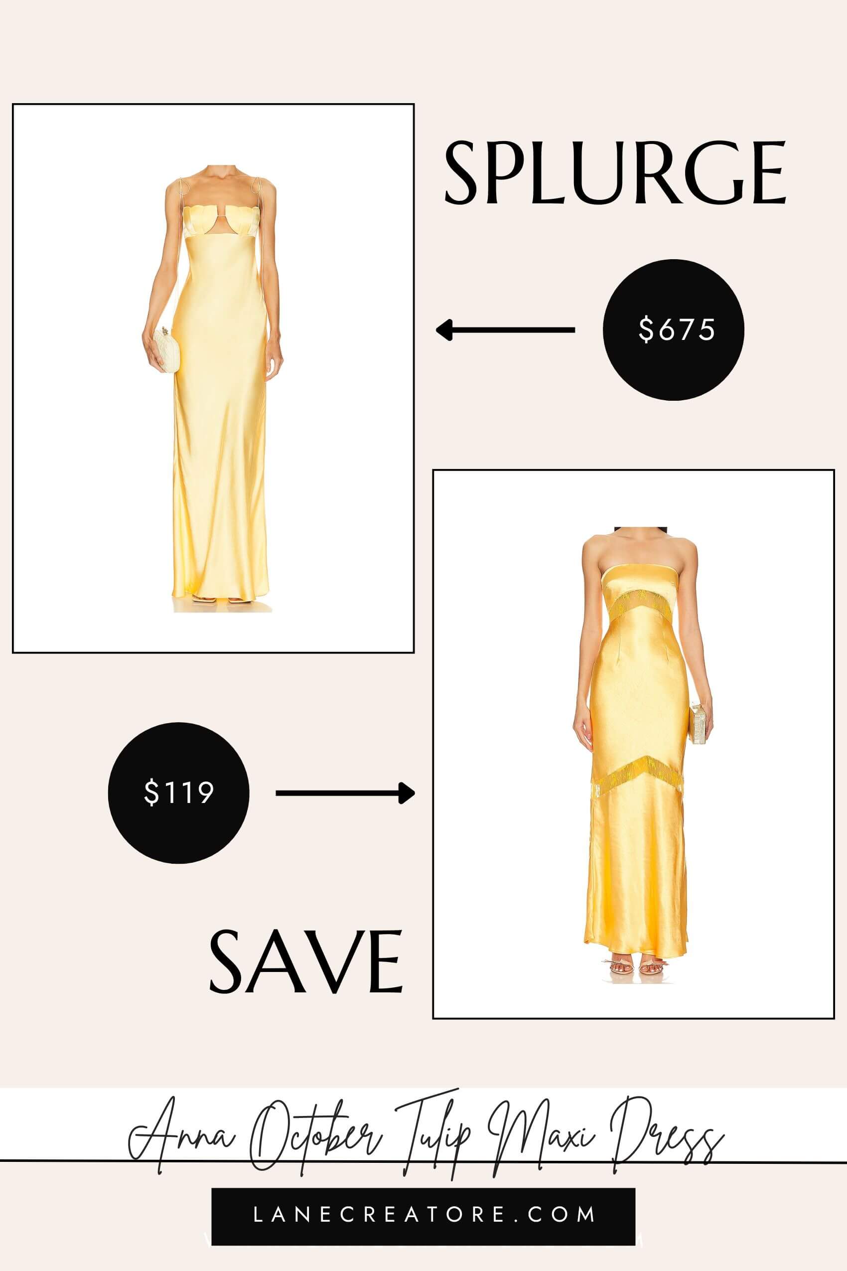 anna october yellow tulip dress dupe