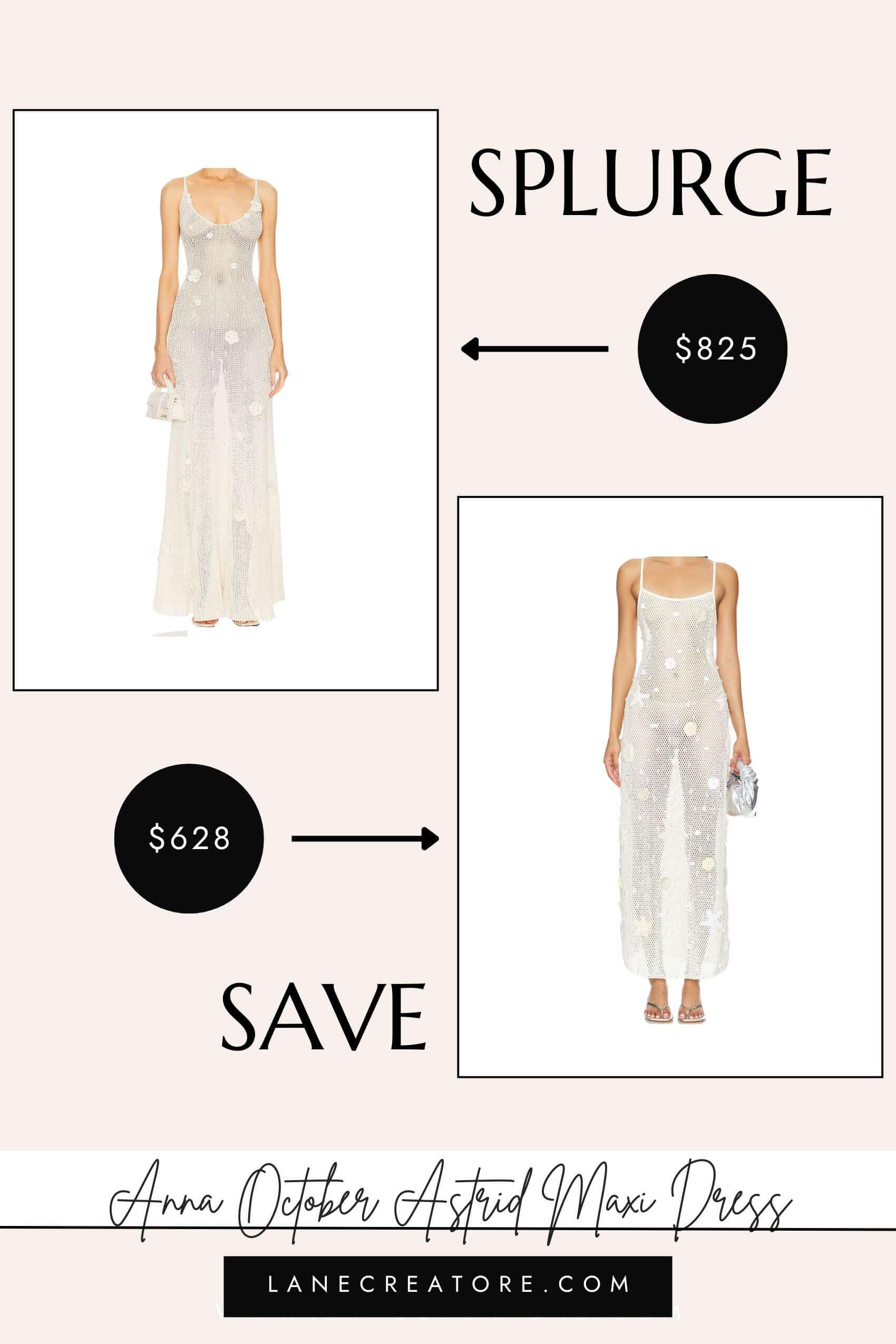 anna october crochet dress dupe