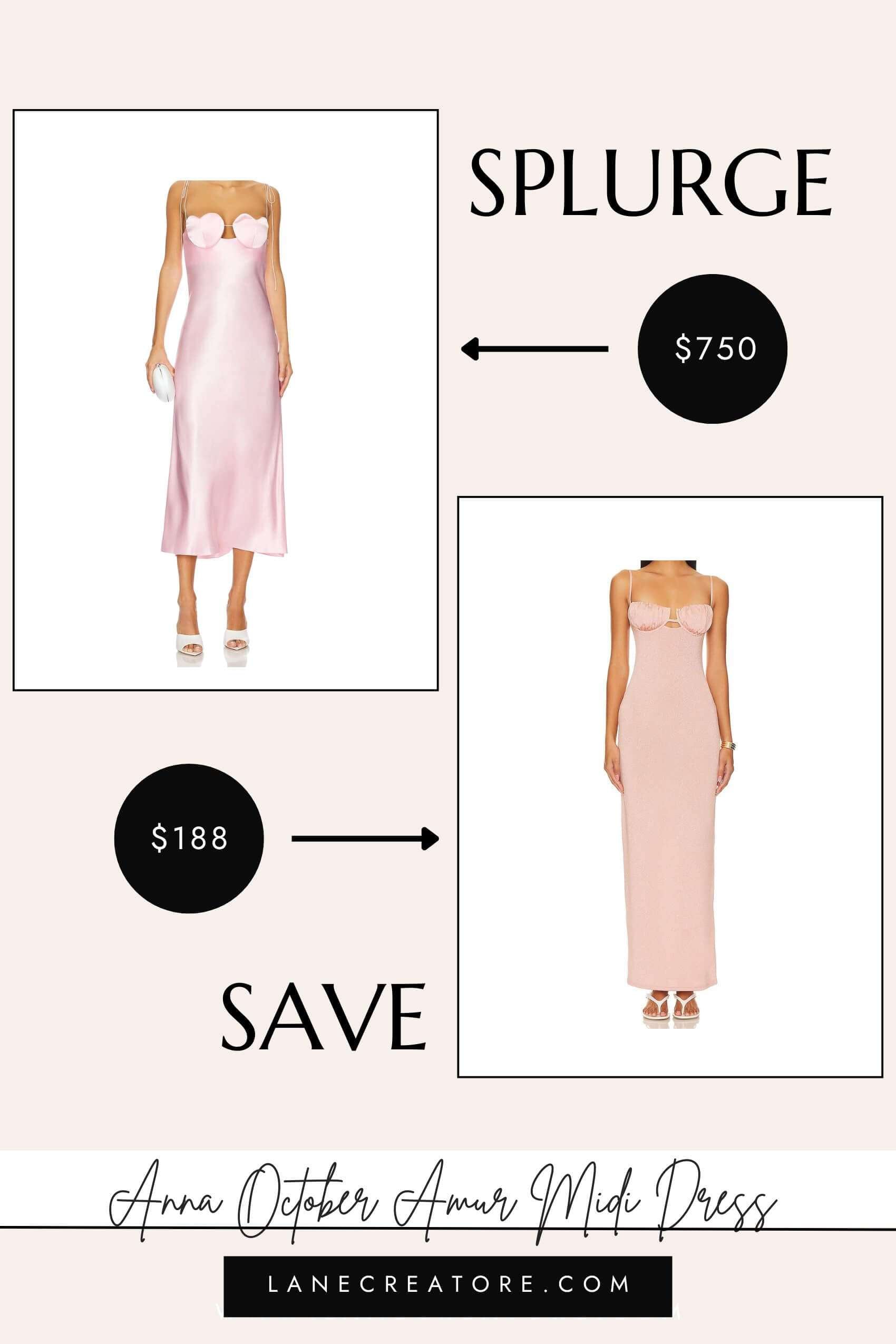anna october pink dress dupe