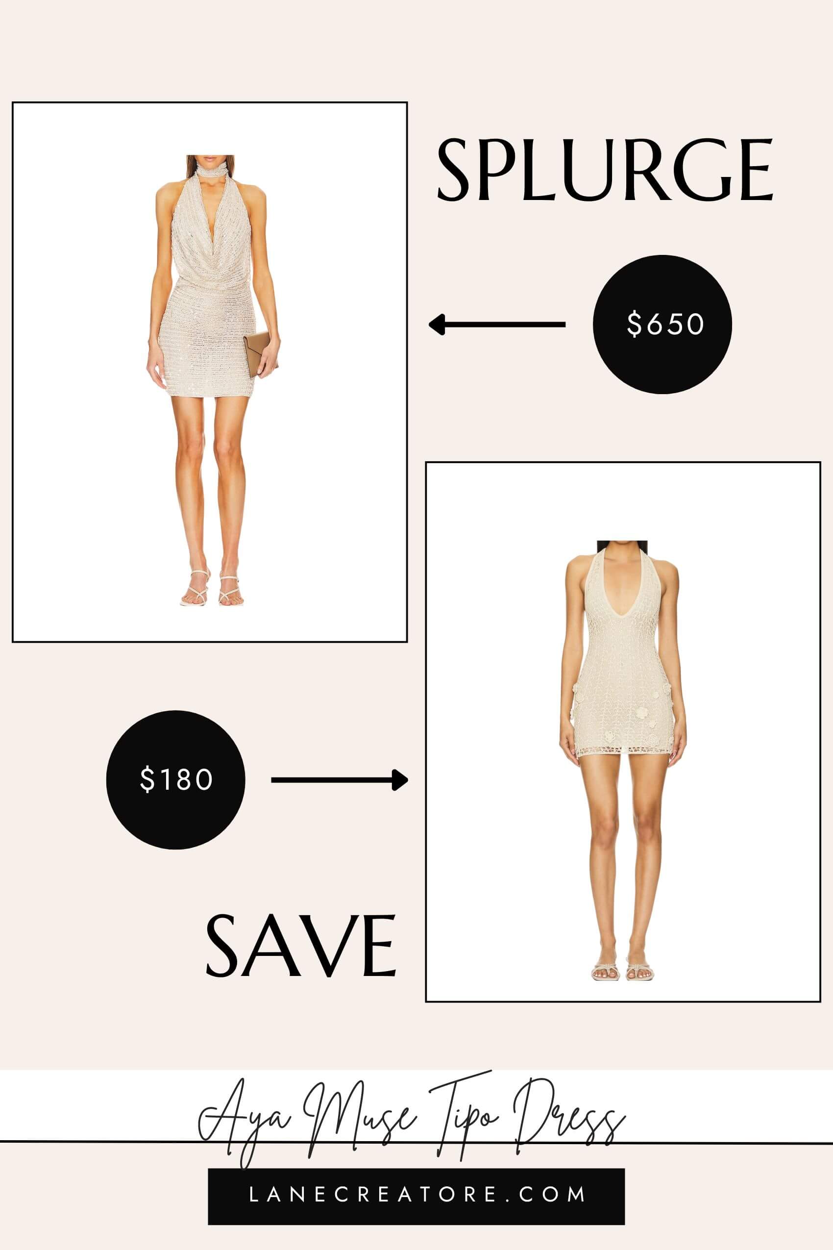 aya muse tipo dress dupe