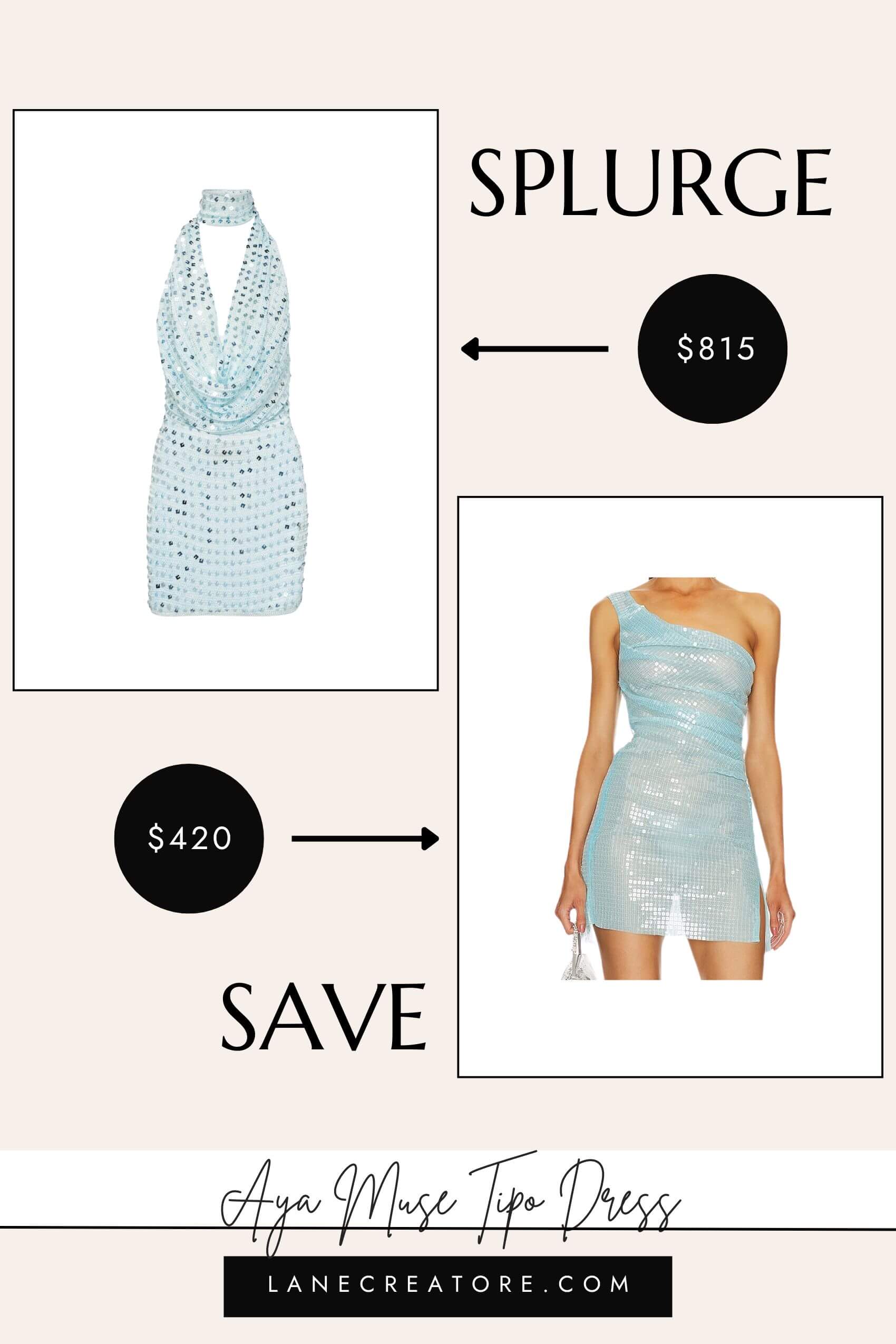 aya muse dupe tipo dress dupe