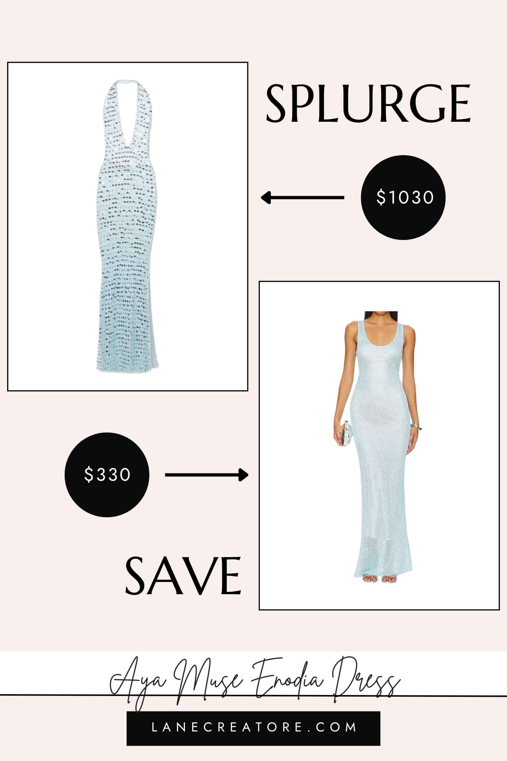 aya muse enodia dress dupe