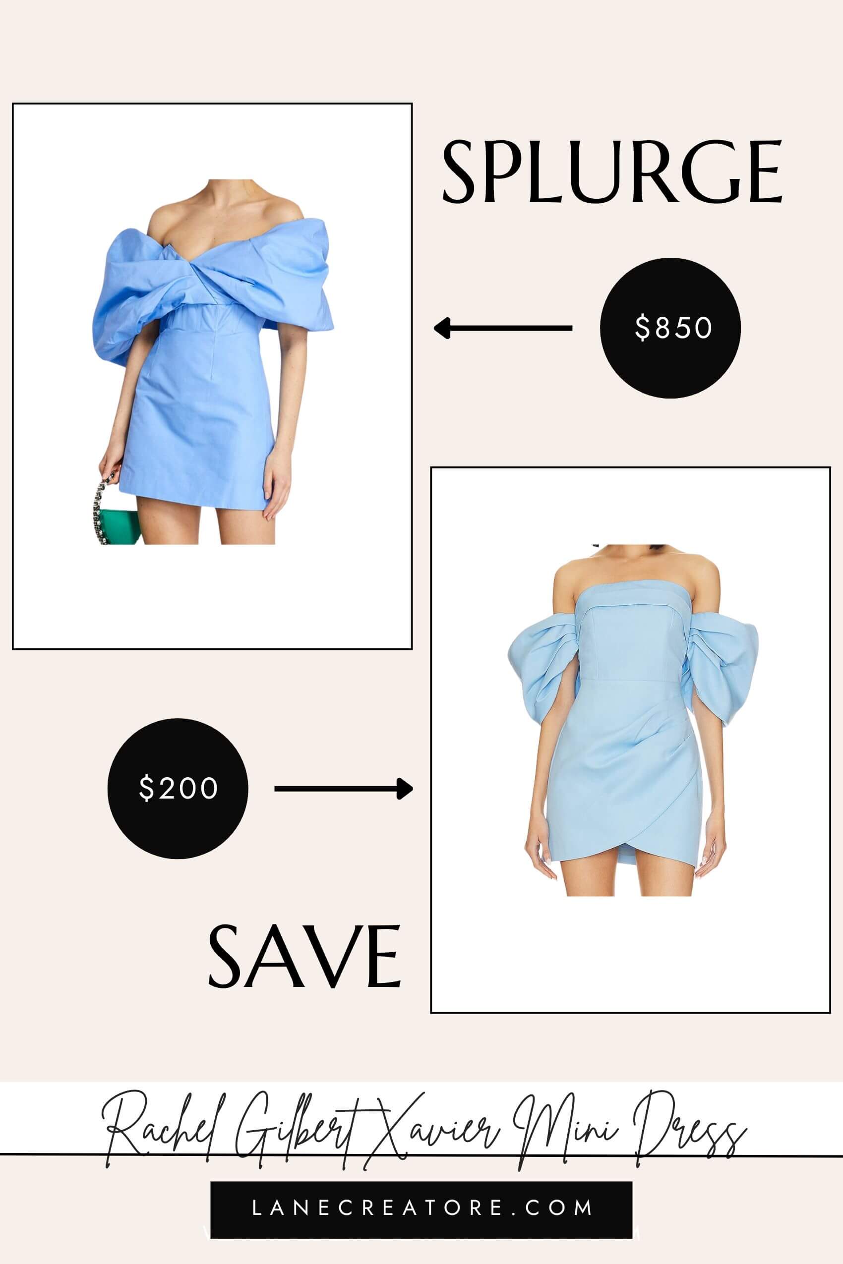 rachel gilbert xavier mini dress dupe