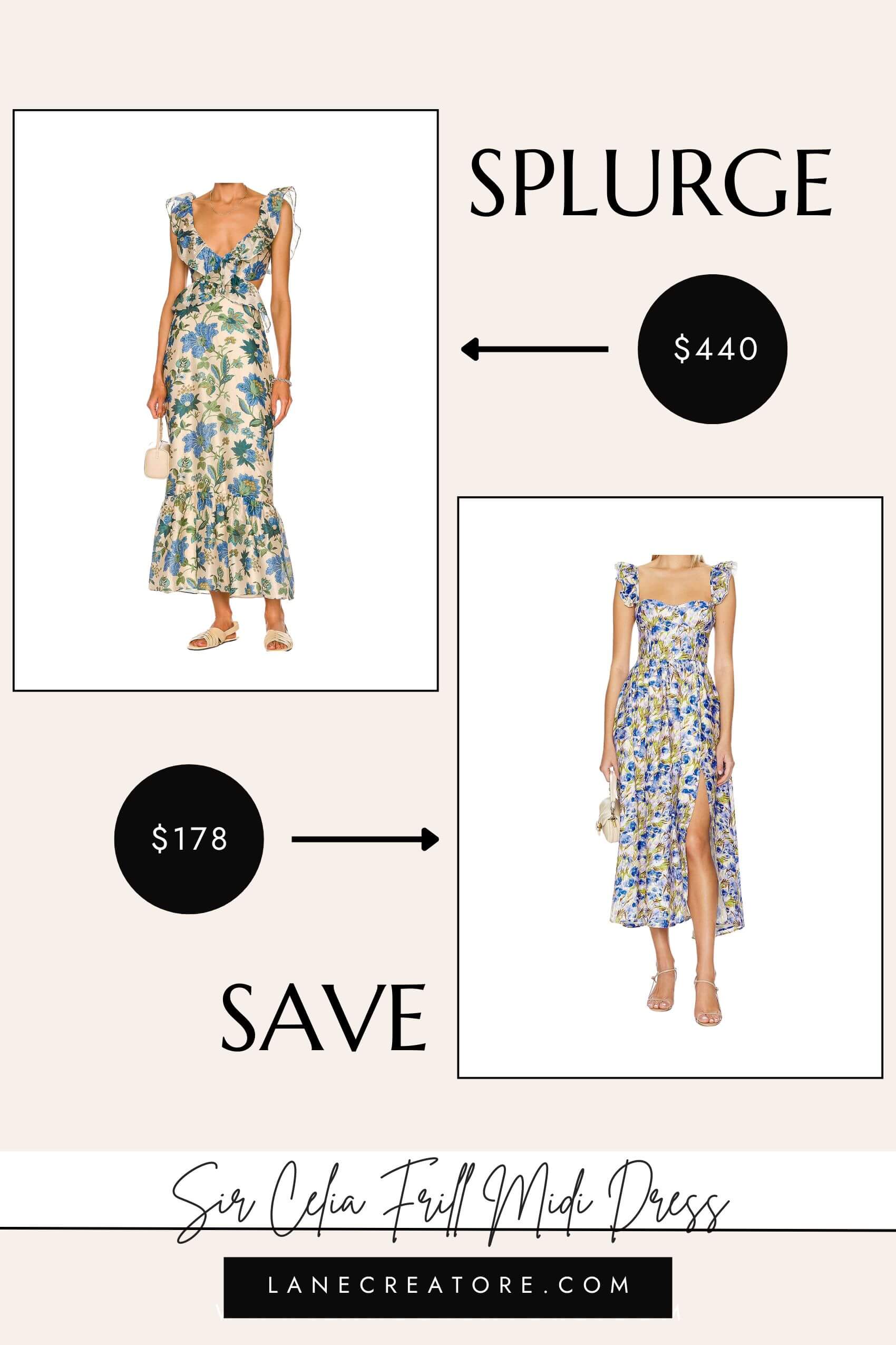 sir the label celia dress dupe