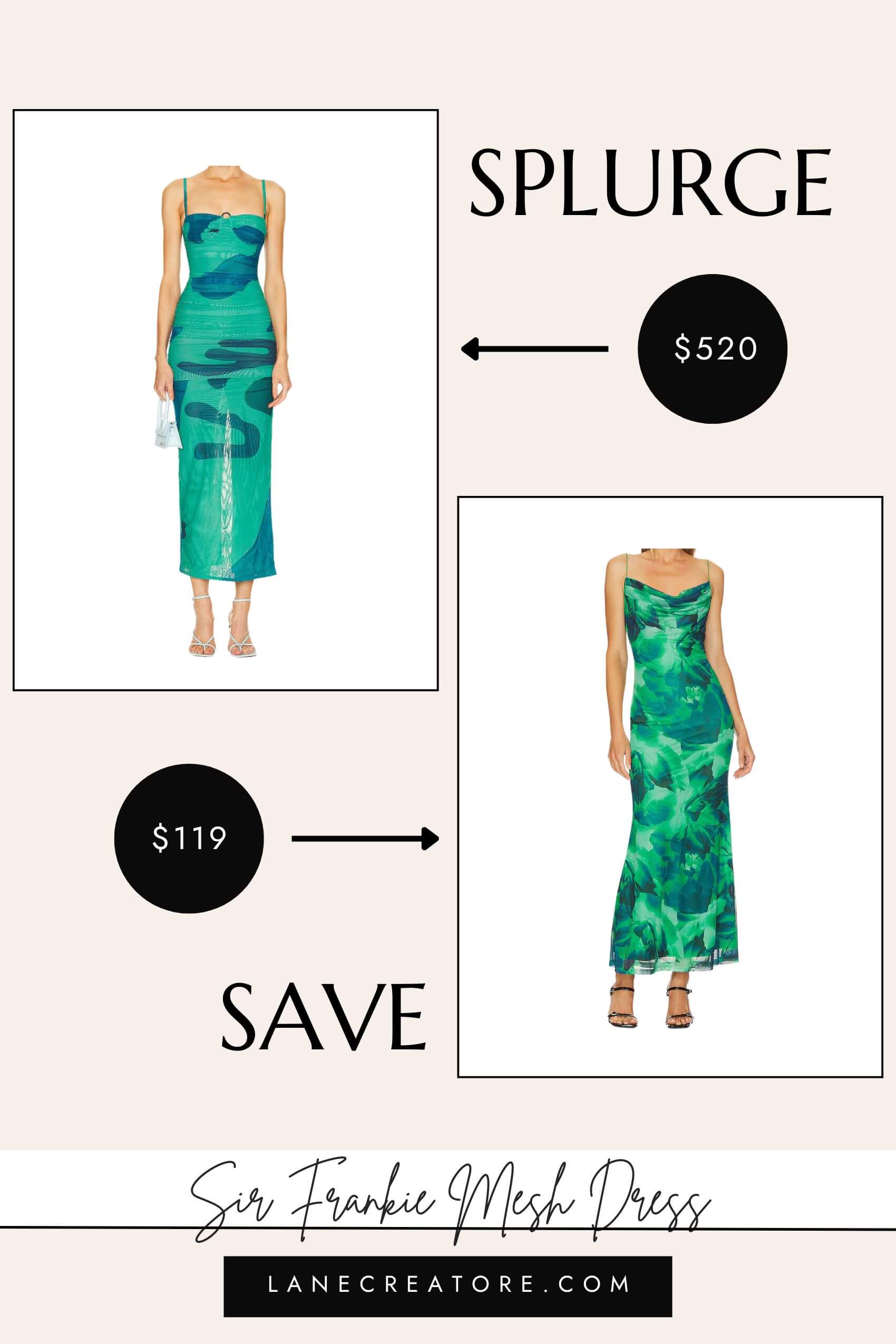 sir the label green dress dupe