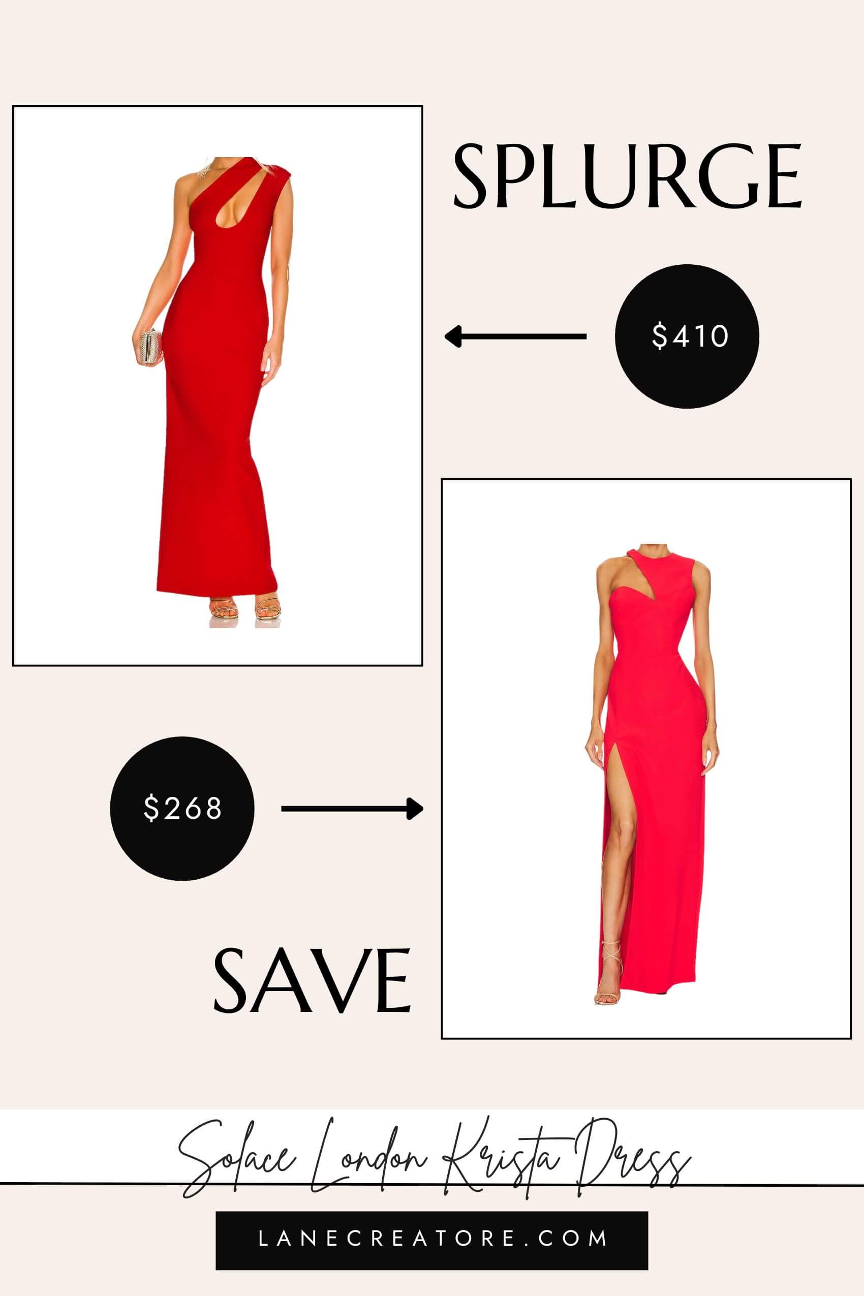 solace london red dress dupe