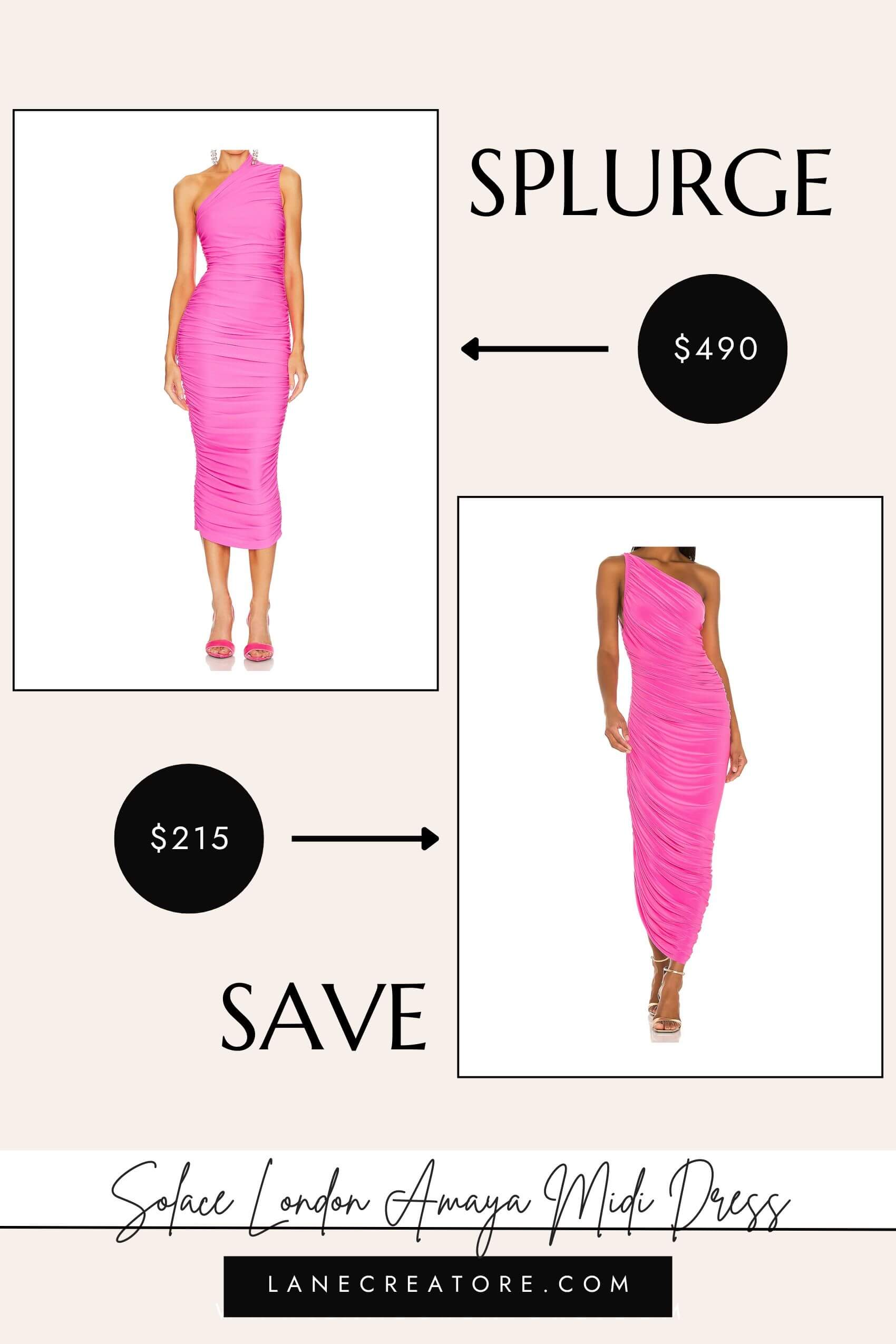 solace london pink dress dupe