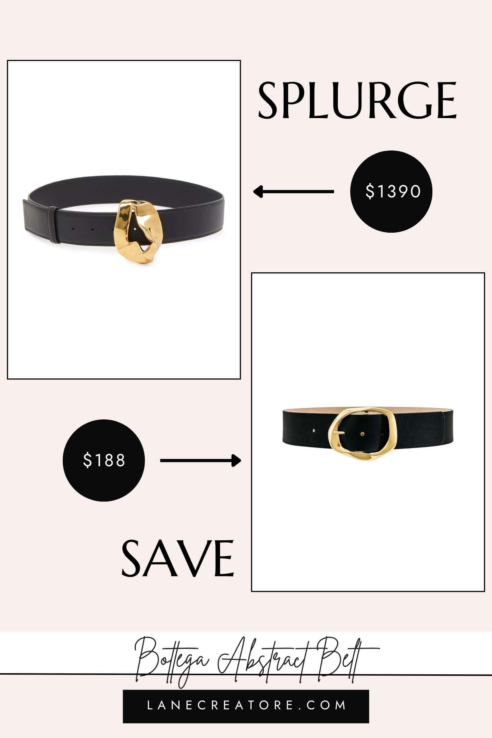 bottega veneta abstract belt dupe