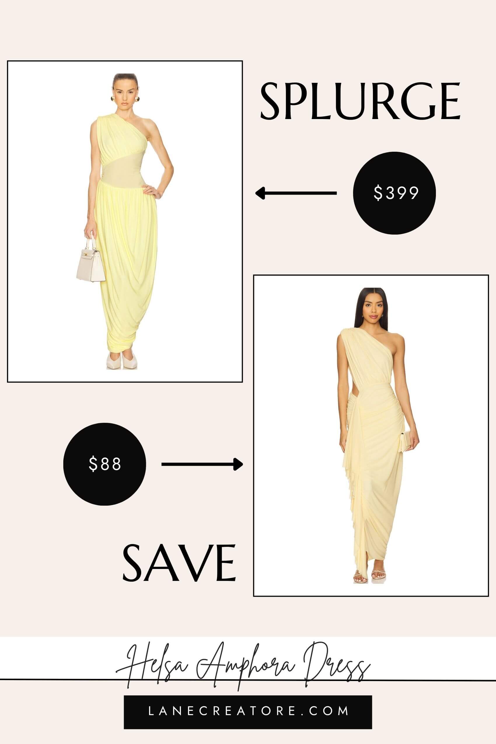 helsa yellow dress dupe
