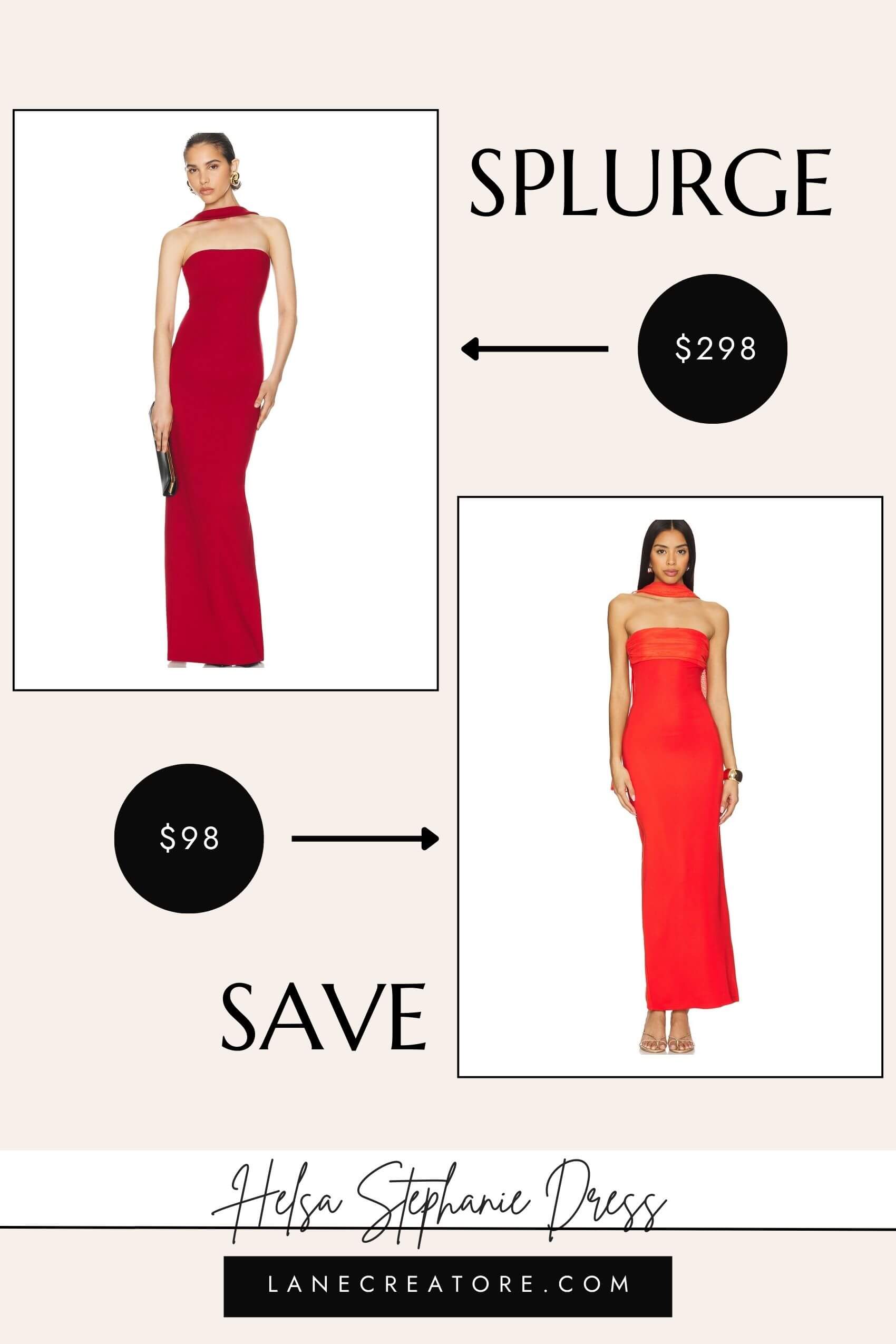 helsa stephanie dress dupe