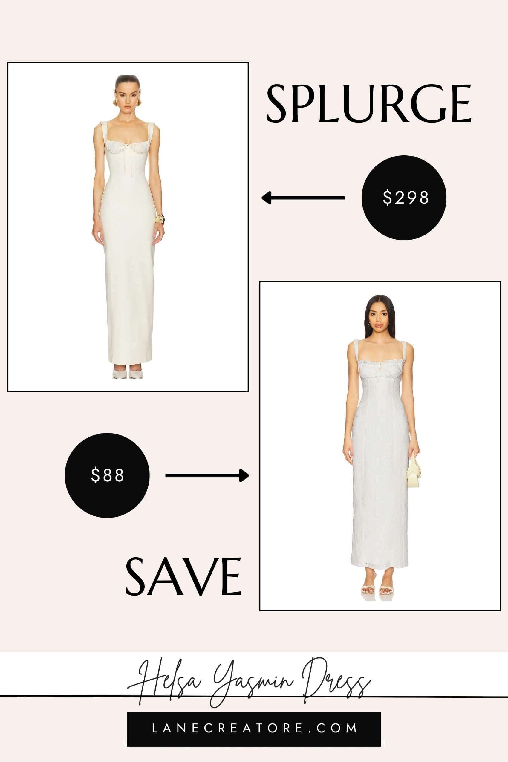 helsa yasmin dress dupe