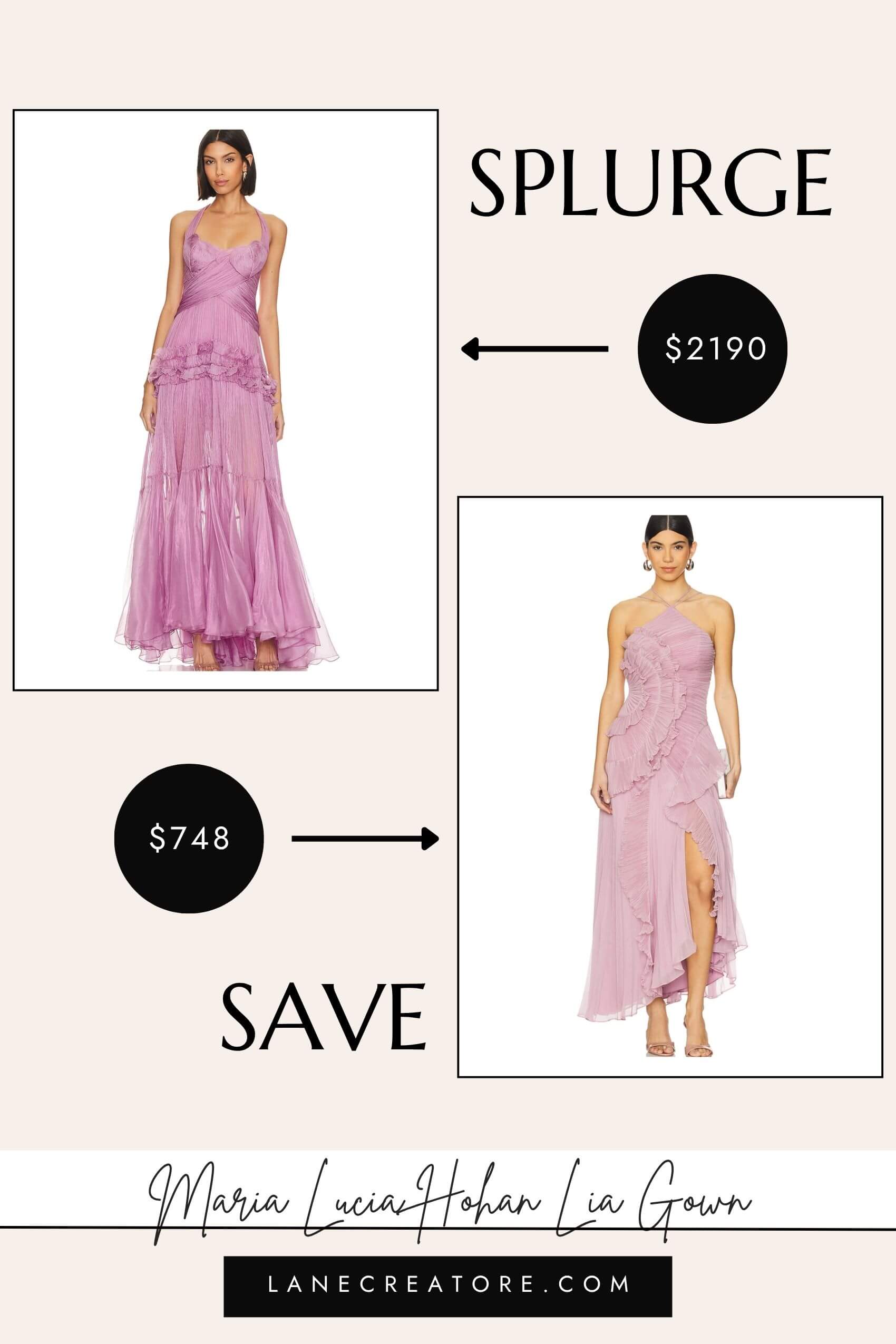 maria lucia hohan pink halter dress dupe