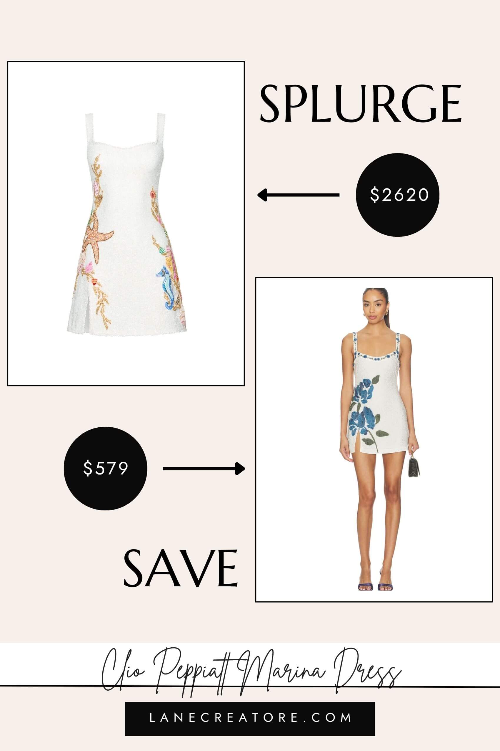 clio peppiat marina dress dupe