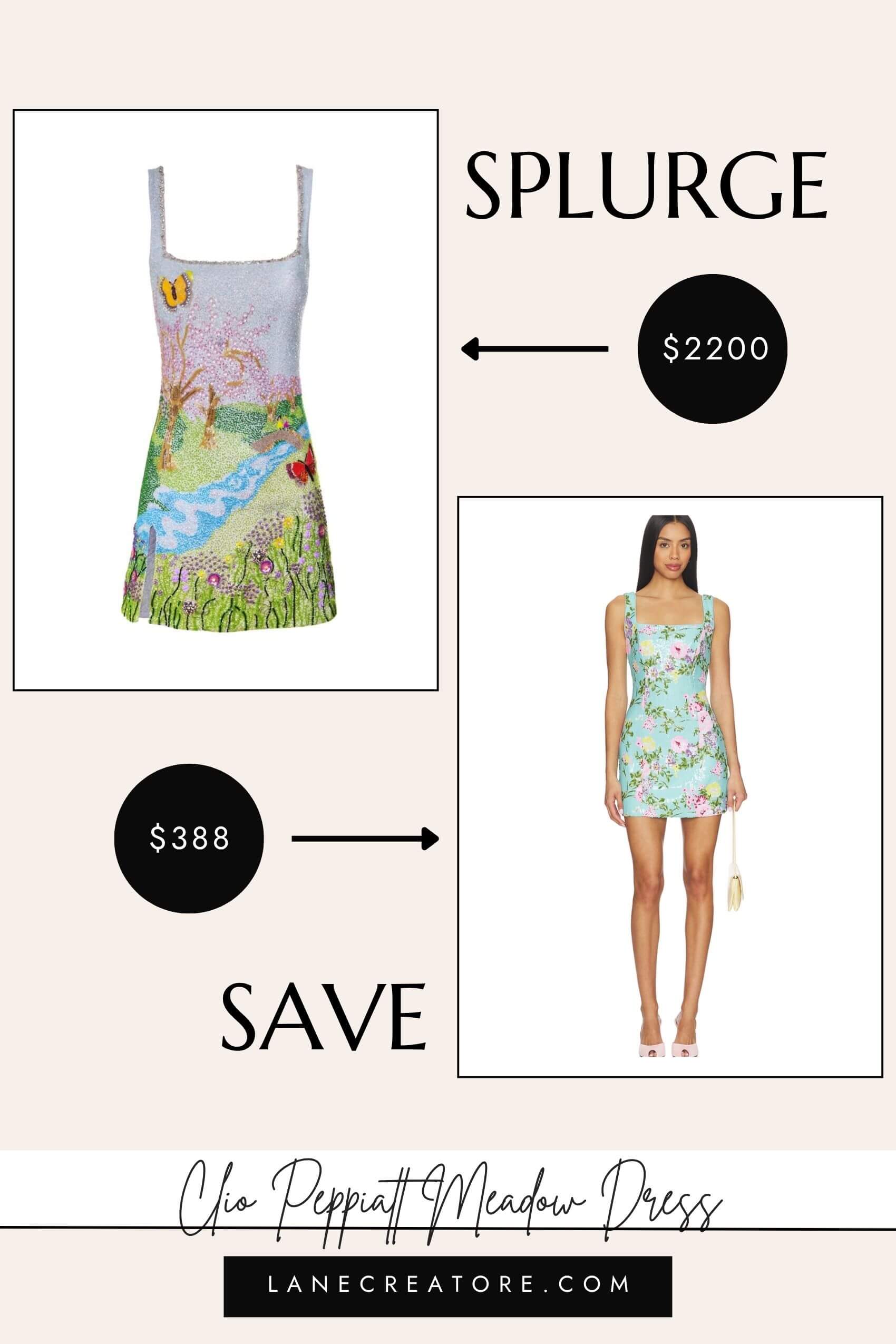 clio peppiat meadow dress dupe