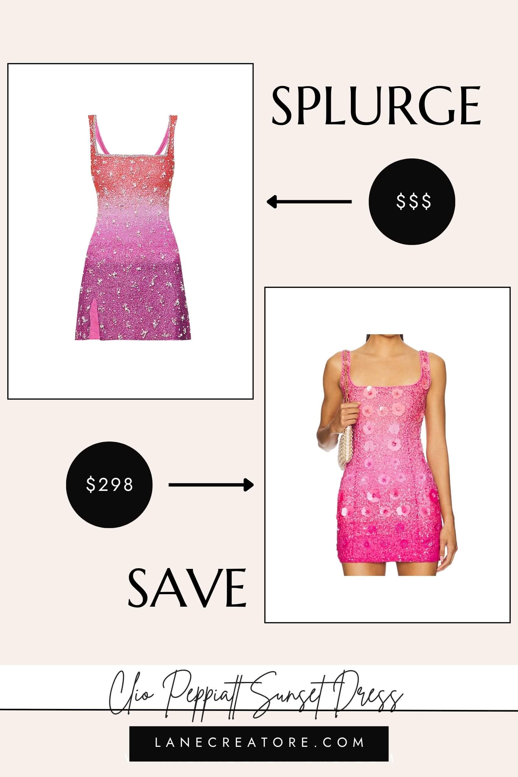 clio peppiatt sunset dress dupe