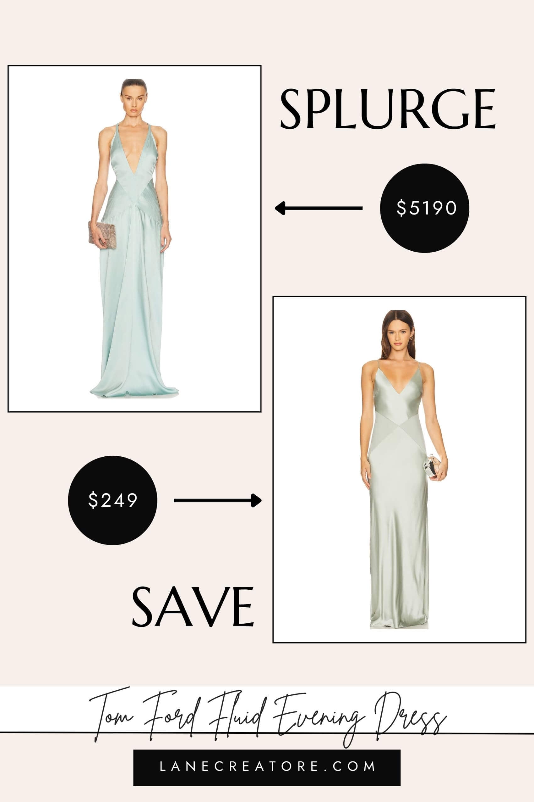 tom ford silk gown dupe