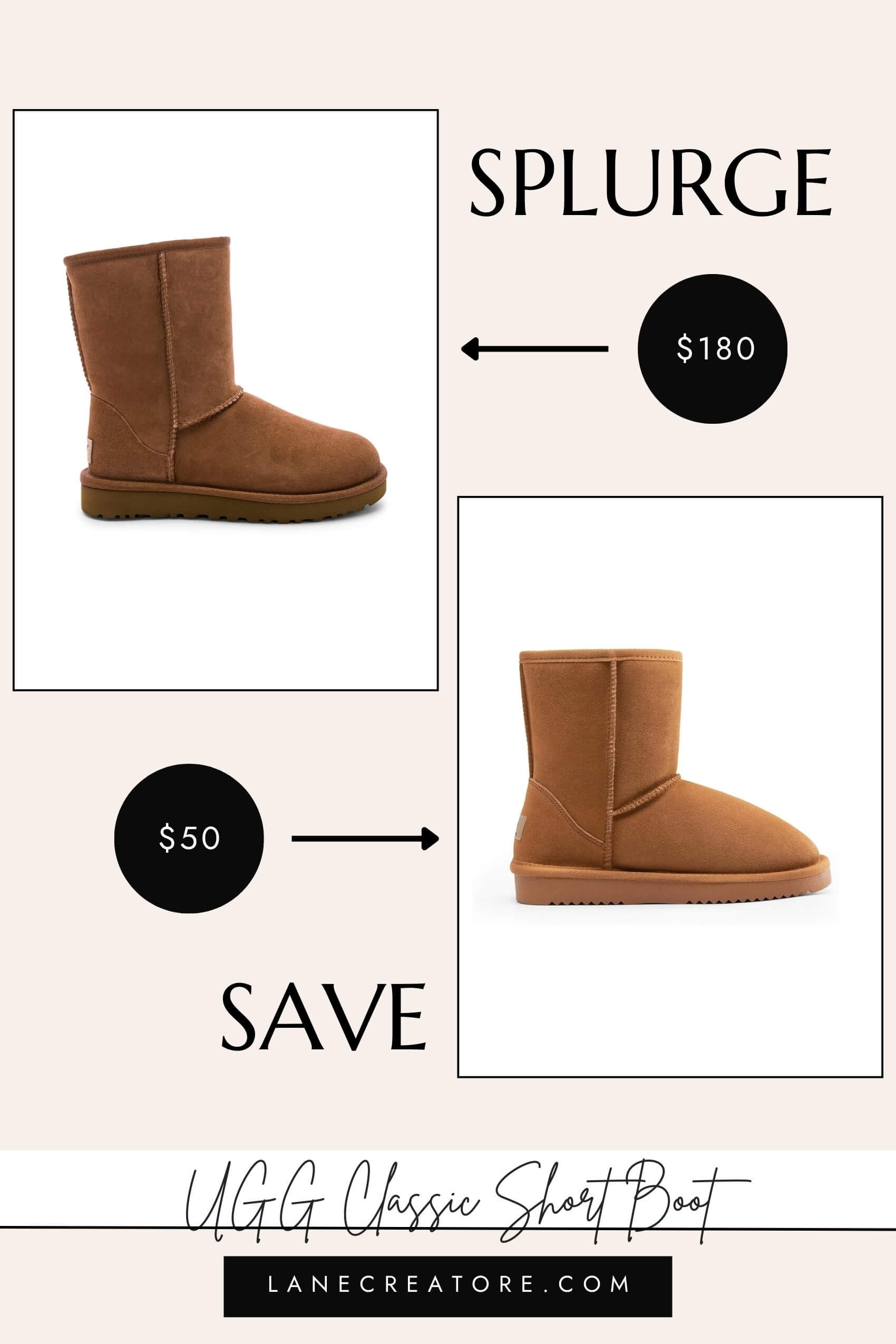 ugg classic short boot dupe
