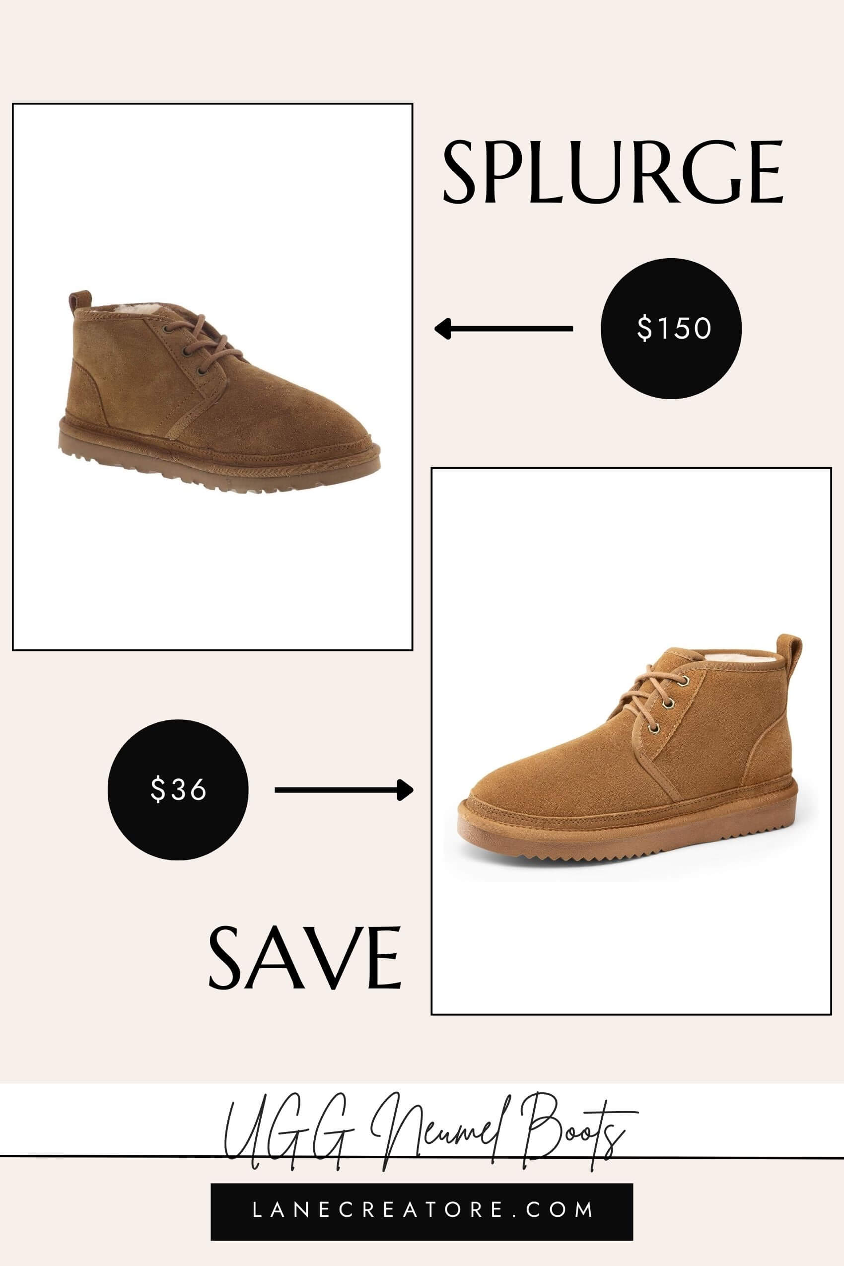 ugg neumel chukka boots dupe