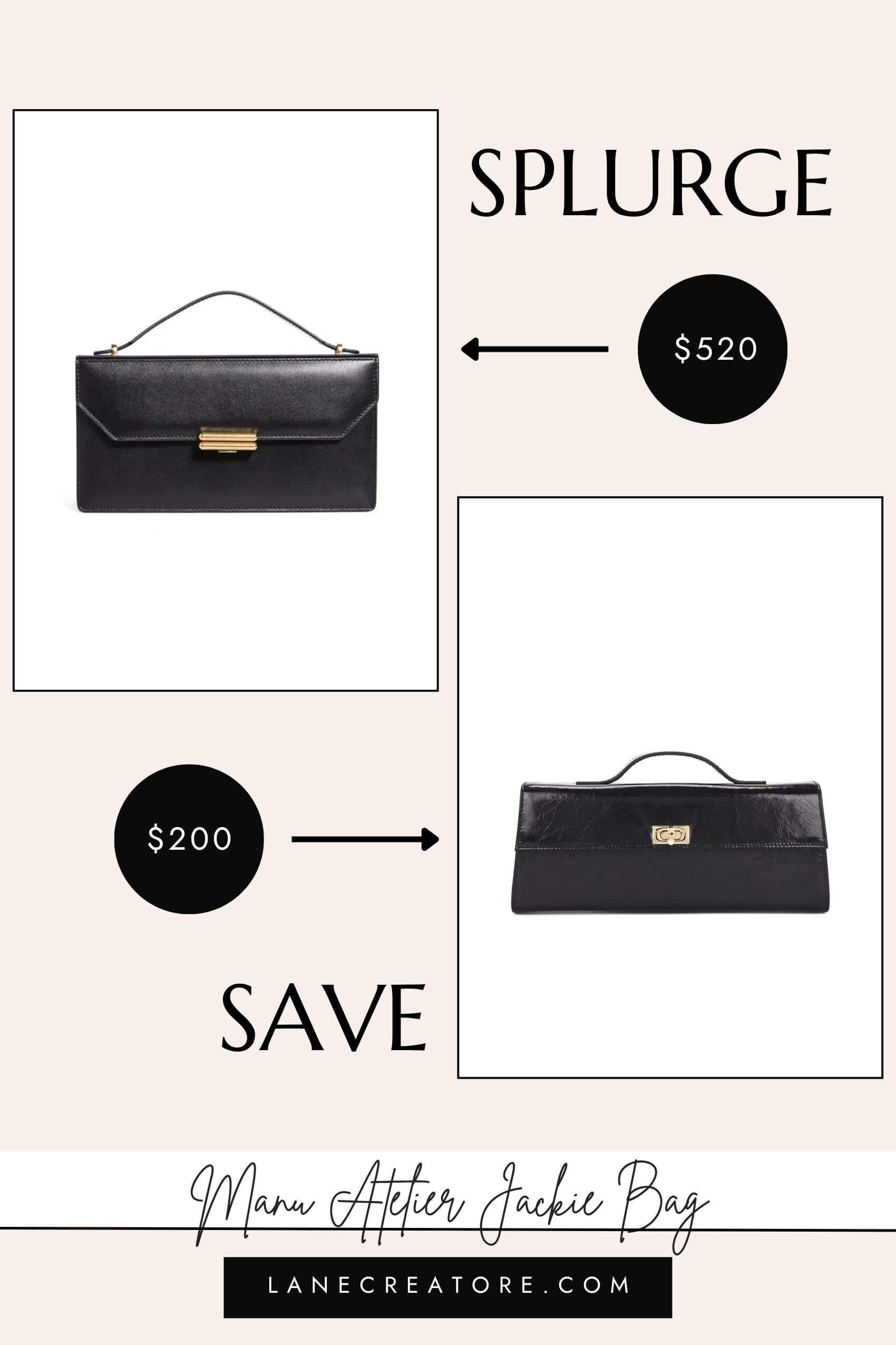 manu atelier jackie bag dupe