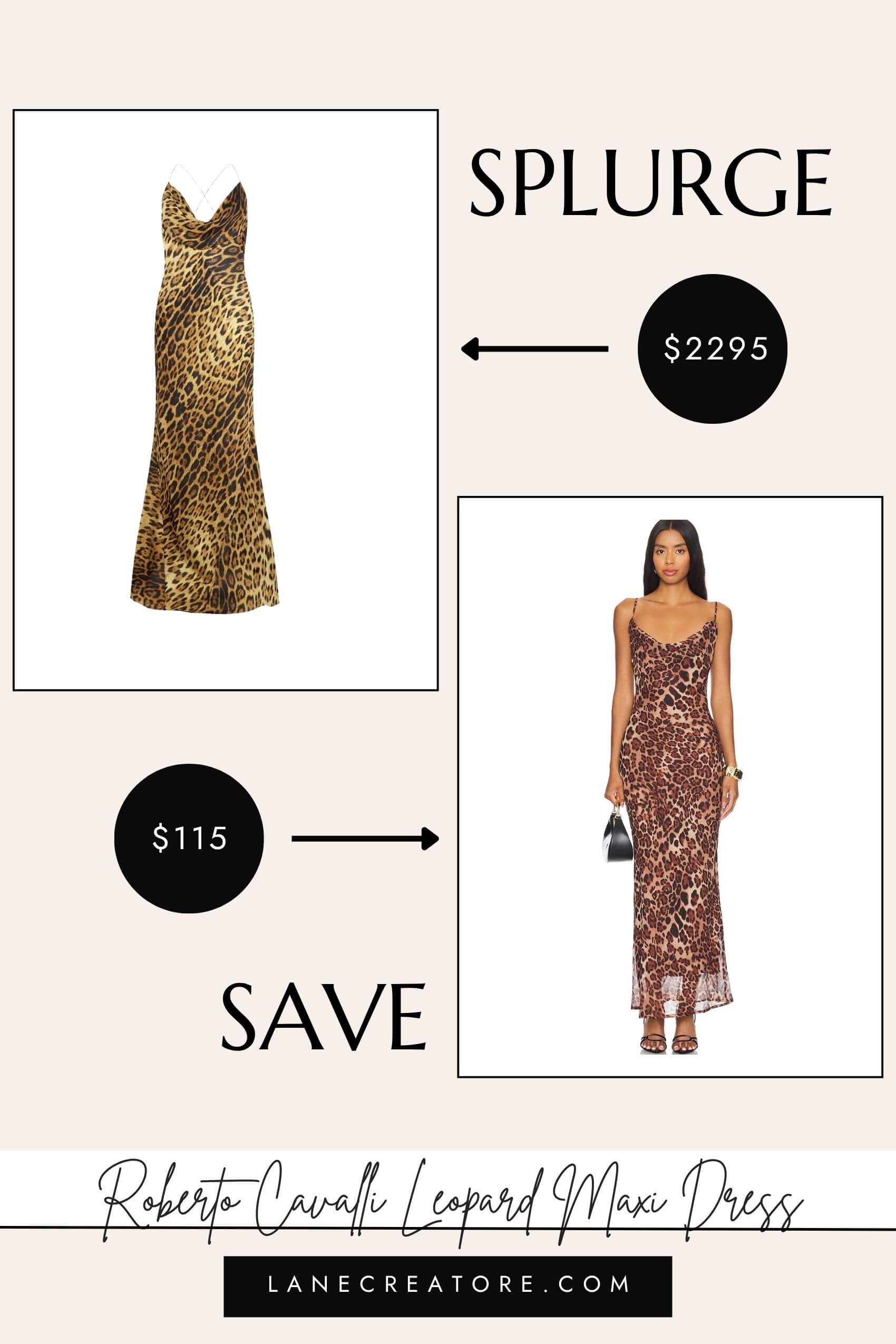 roberto cavalli leopard maxi dress dupe