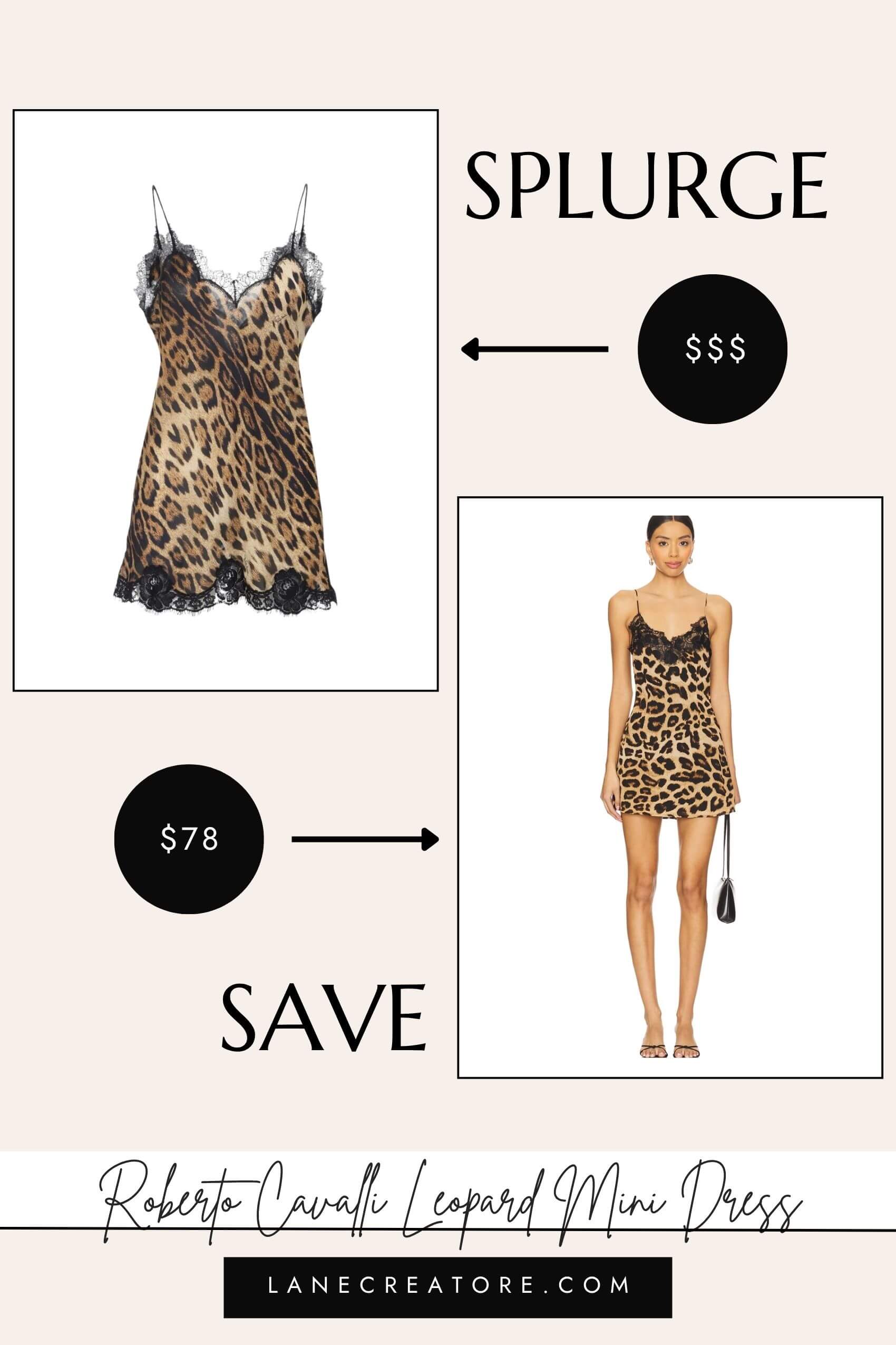 roberto cavalli leopard mini dress dupe