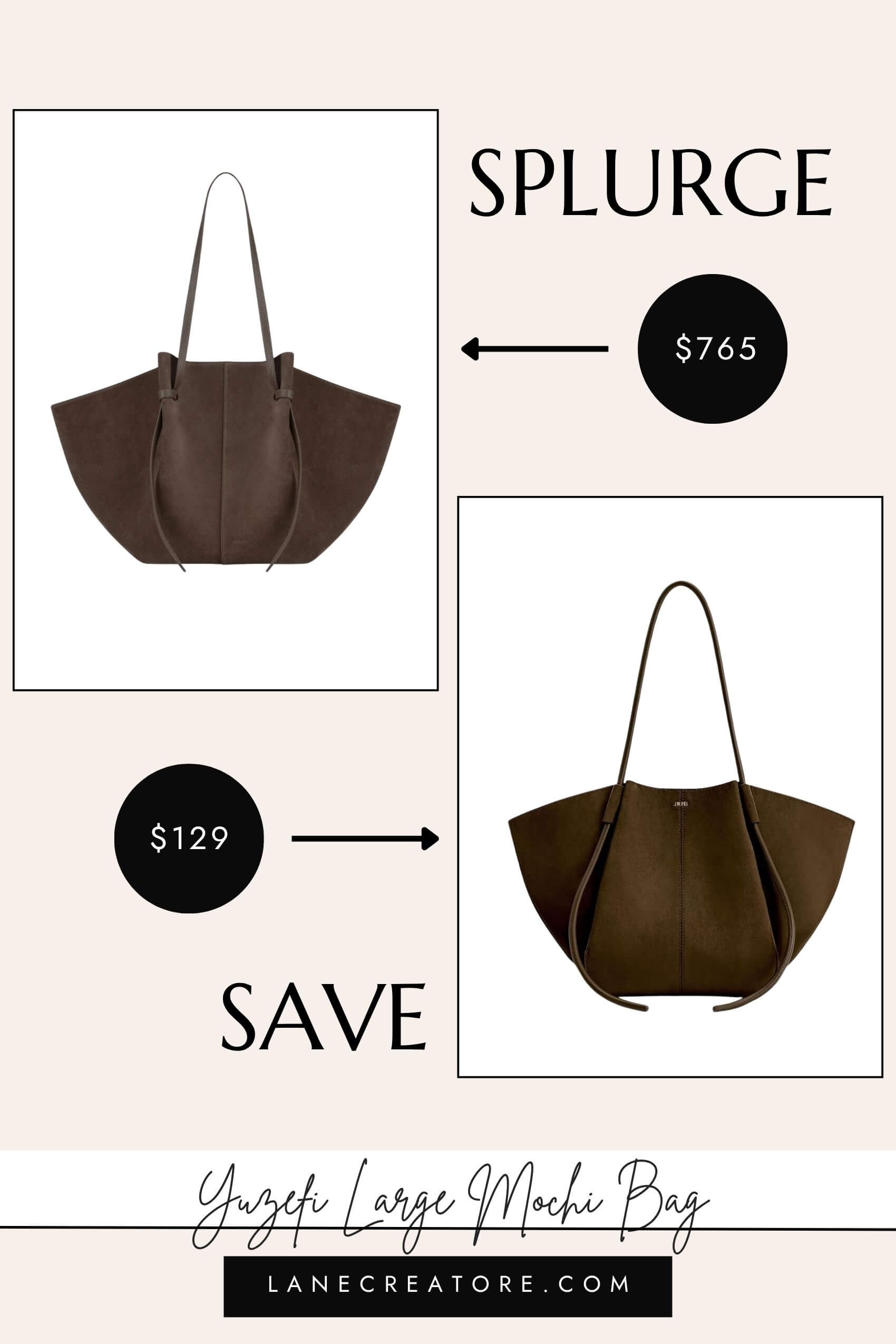 yuzefi large mochi bag dupe