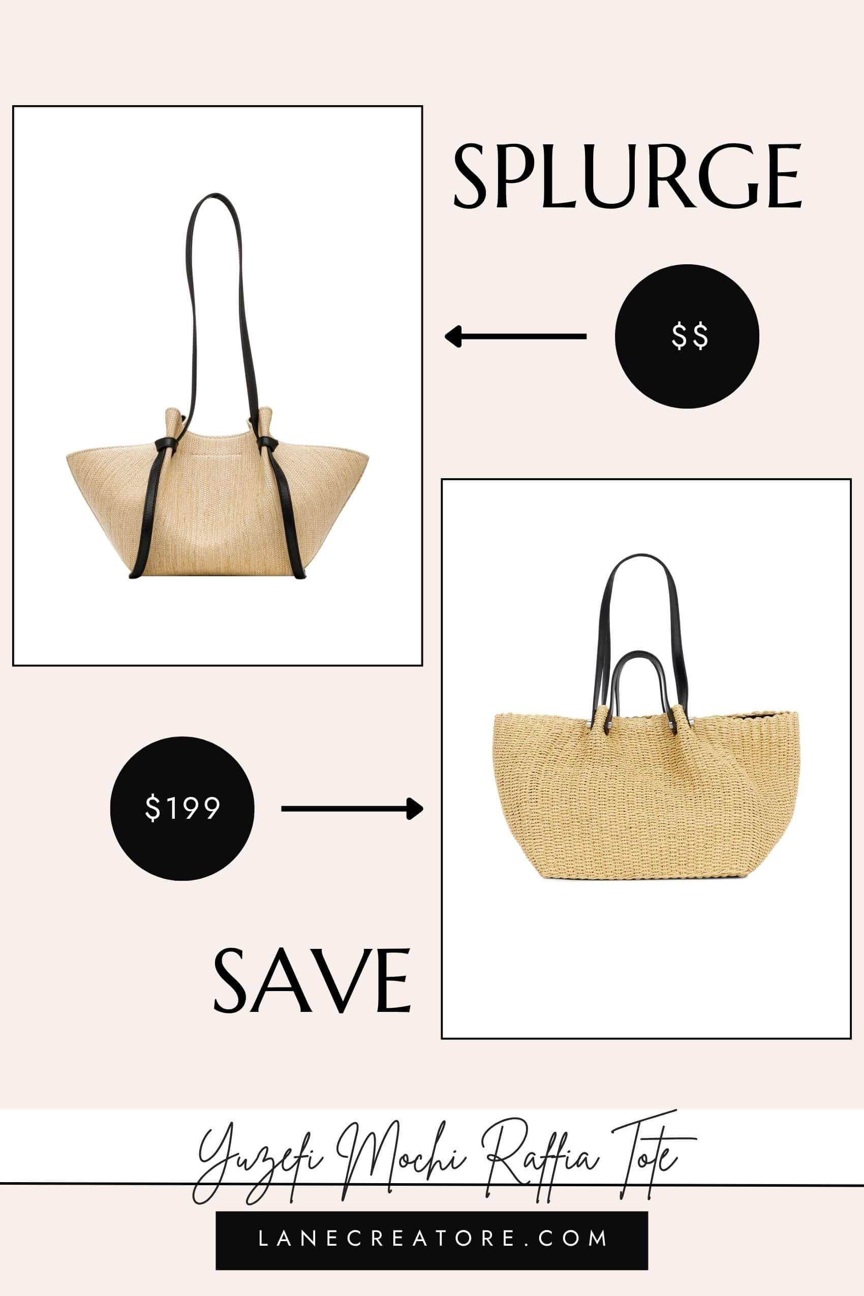 yuzefi mochi raffia tote bag dupe